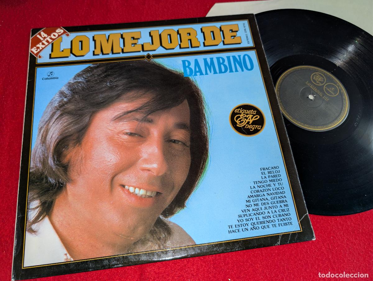 Discos de vinilo: BAMBINO Lo mejor de Bambino LP 1988 Columbia Etiqueta Negra 14 EXITOS