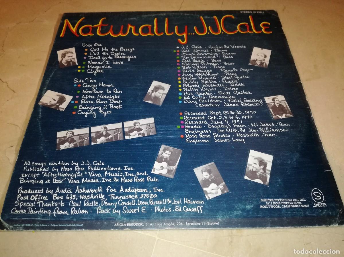 Discos de vinilo: J.J. CALE-NATURALLY-ORIGINAL ESPA&Ntilde;OL 1979 - Foto 2