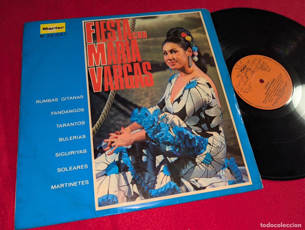 Discos de vinilo: MARIA VARGAS & MANOLO SANLUCAR+CEPERO Fiesta LP 1968 FIRMADO Y DEDICADO por Maria Vargas