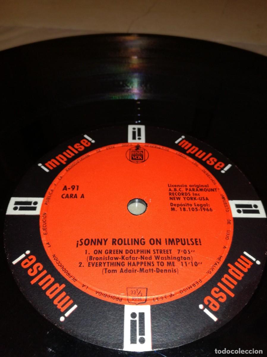 Discos de vinilo: SONNY ROLLING ON IMPULSE!-GATEFOLD-ORIGINAL ESPA&Ntilde;OL 1966-MONO - Foto 4