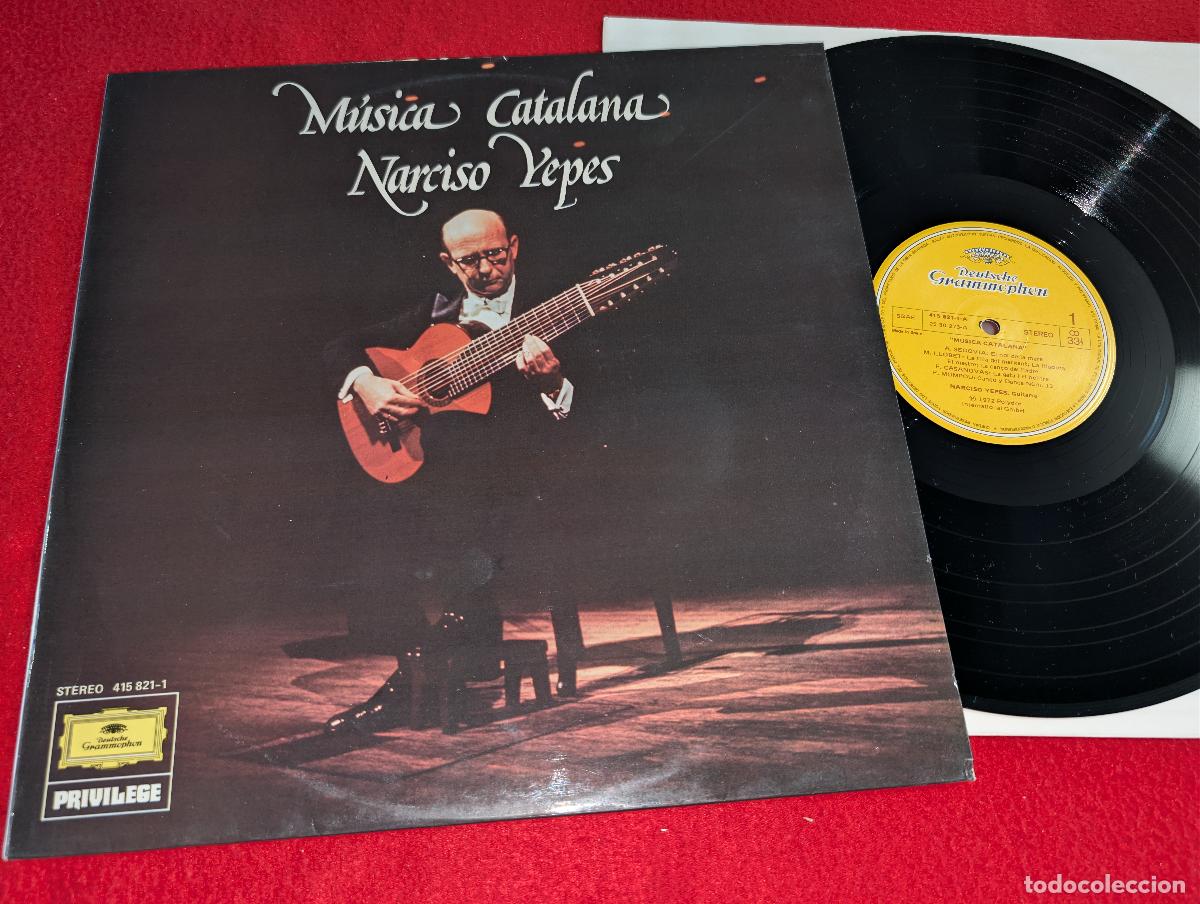 Discos de vinilo: NARCISO YEPES Musica catalana GUITARRA GUITAR LP 1985 Deutsche ESPA&Ntilde;A SPAIN