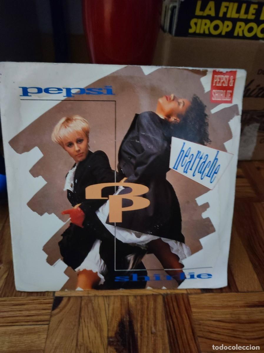 Discos de vinilo: Vinilo Single - Pepsi & Shirlie &rdquo;Heartache&rdquo; (1987)