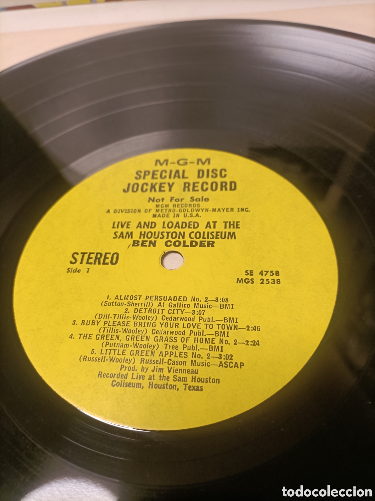 Discos de vinilo: Disco a&ntilde;os 70 USA,Ben Colder - Foto 8