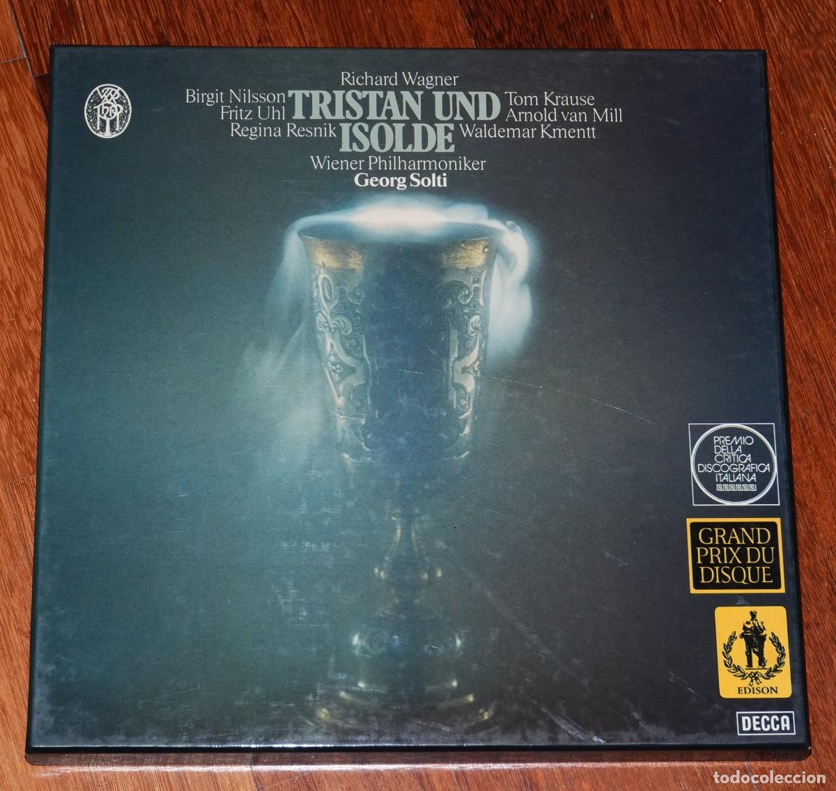 Discos de vinilo: CAJA DE 5 VINILOS DECCA - OPERA DE WAGNER - TRISTAN E ISOLDA - DIRECTOR: SOLTI