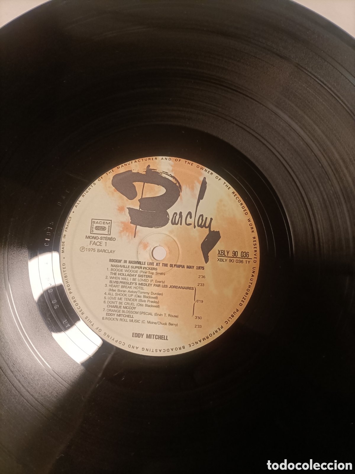 Discos de vinilo: Vinilo 1975, Eddy Mitchell,Olimpia - Foto 7