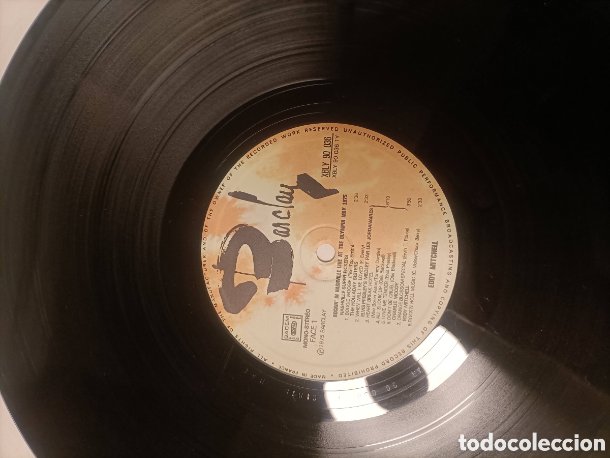 Discos de vinilo: Vinilo 1975, Eddy Mitchell,Olimpia - Foto 9