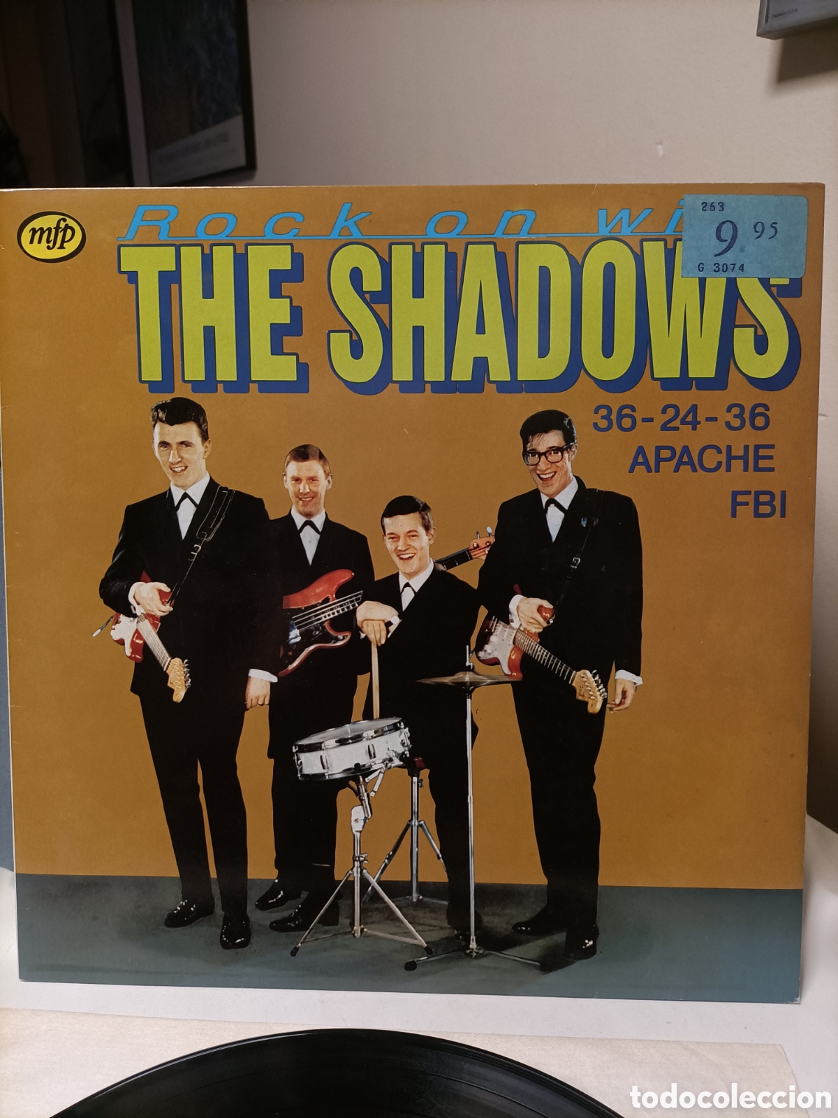 Discos de vinilo: Disco 1980,The Shadows,Rock on With - Foto 2