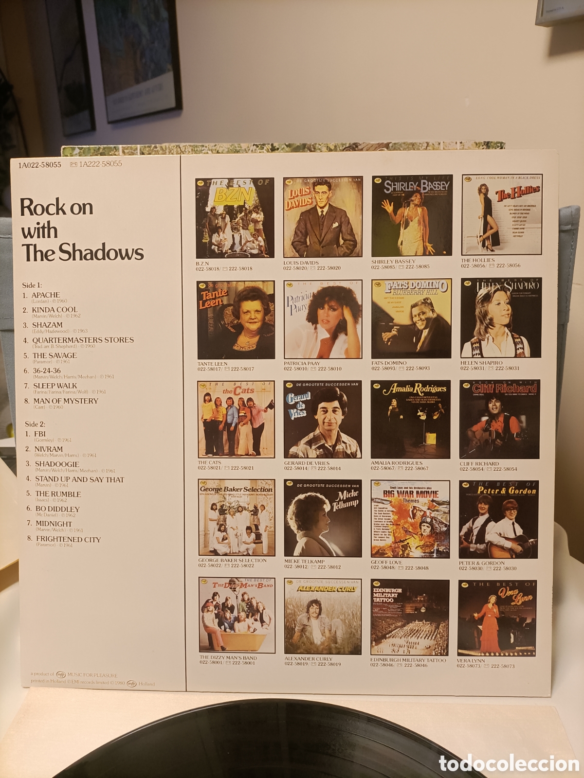 Discos de vinilo: Disco 1980,The Shadows,Rock on With - Foto 3