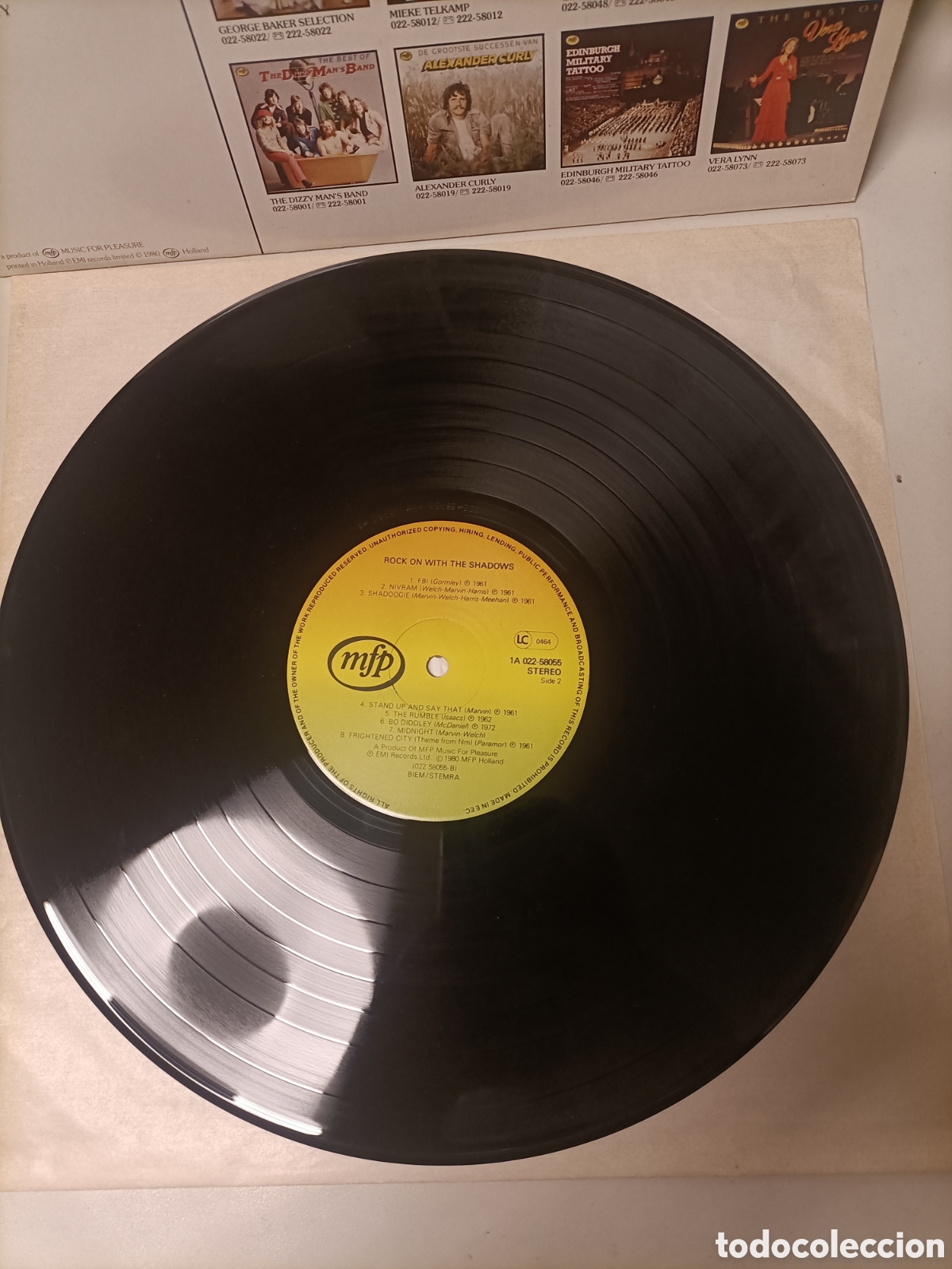 Discos de vinilo: Disco 1980,The Shadows,Rock on With - Foto 5