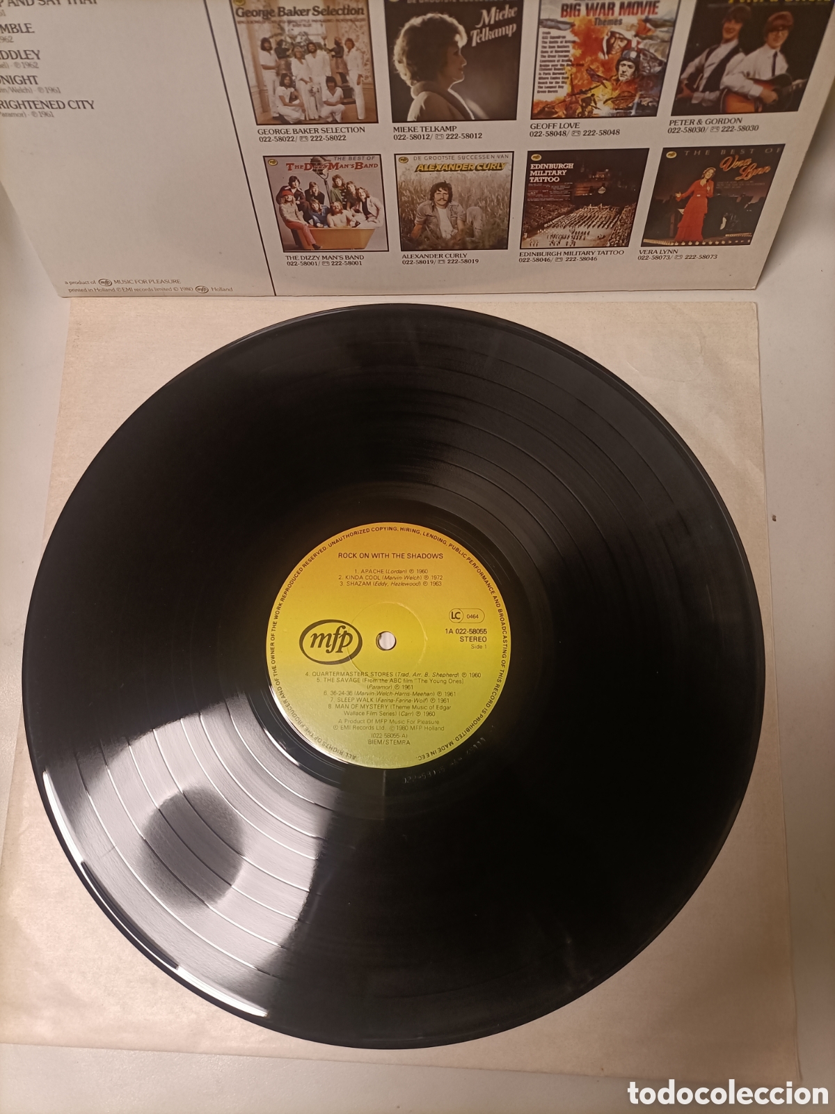 Discos de vinilo: Disco 1980,The Shadows,Rock on With - Foto 7