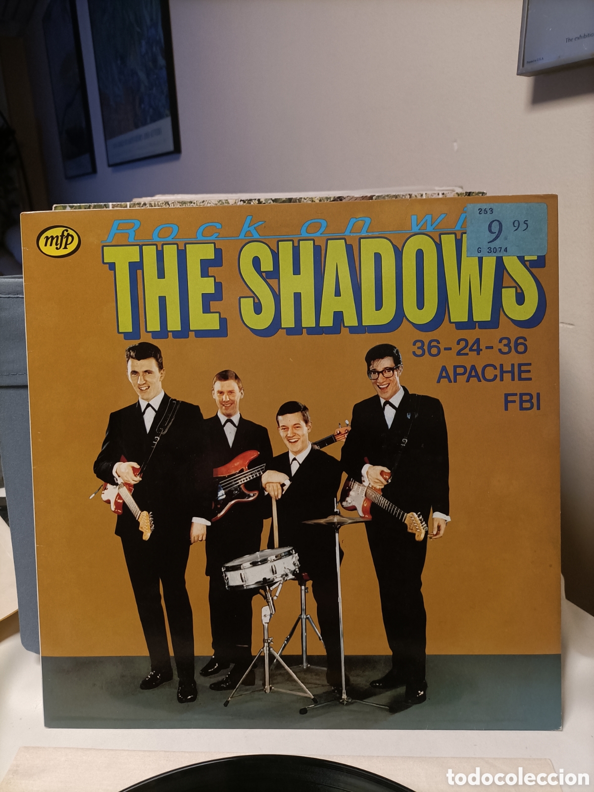 Discos de vinilo: Disco 1980,The Shadows,Rock on With - Foto 1