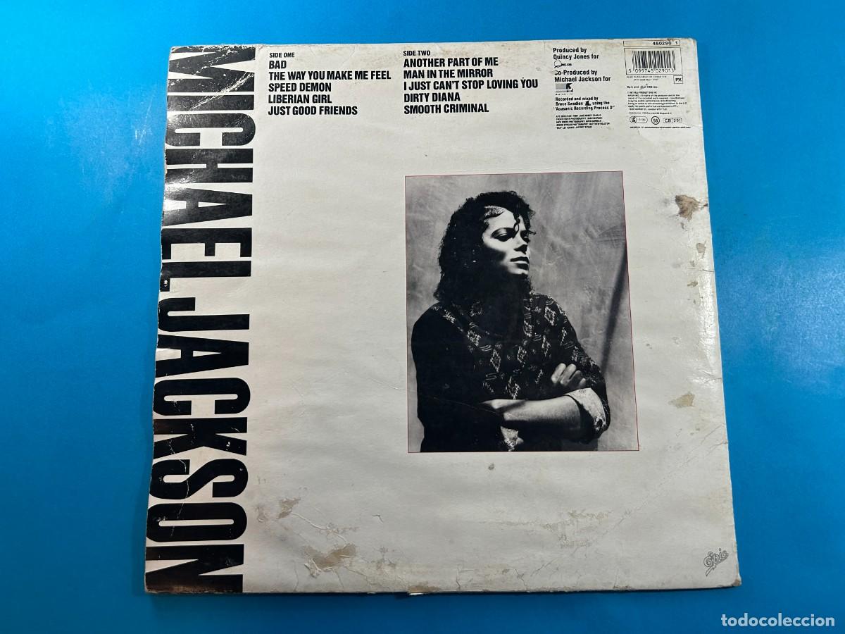 Discos de vinilo: MICHAEL JACKSON - BAD - LP 1987 ENGLAND GATEFOLD - Foto 3