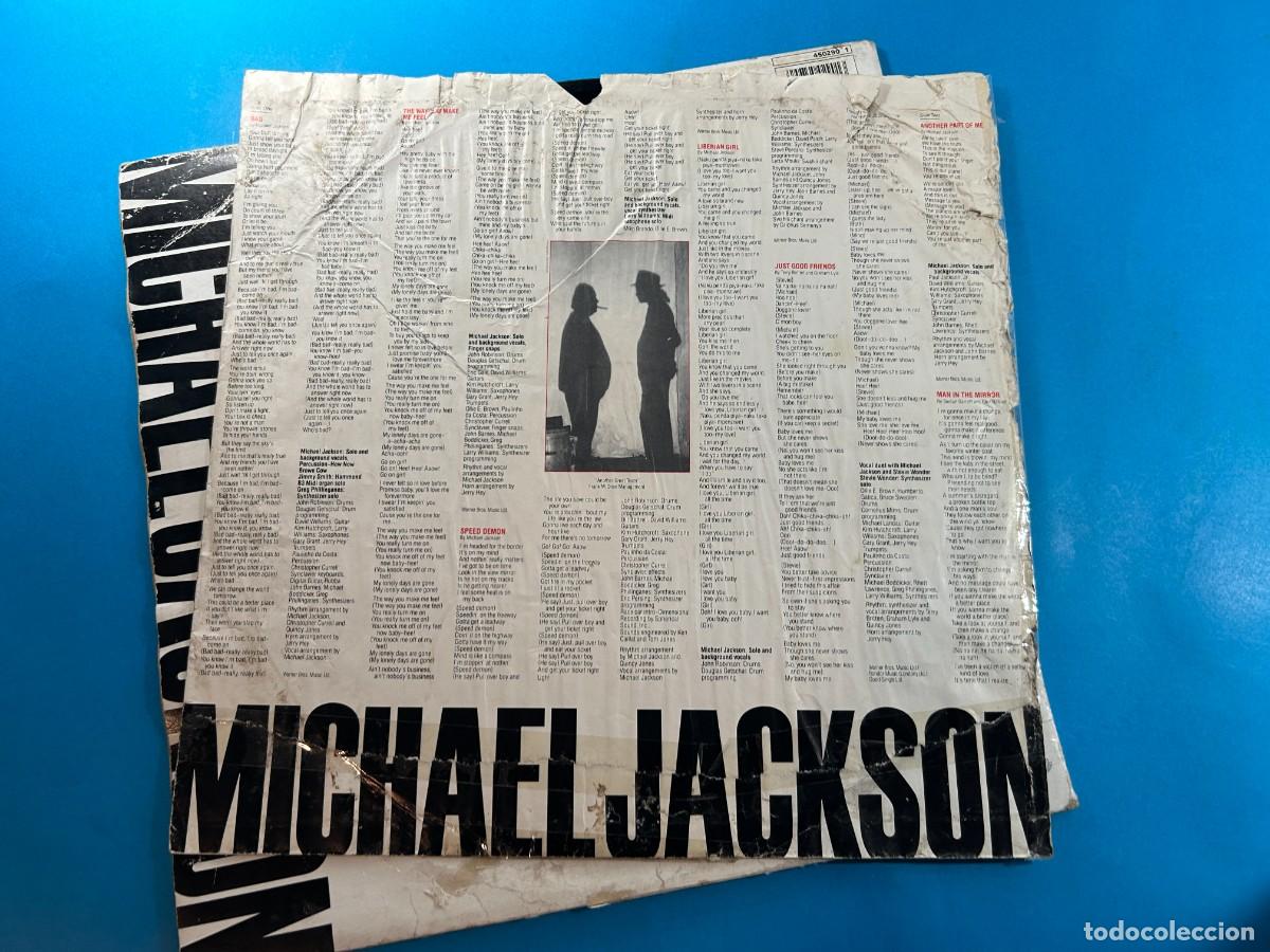 Discos de vinilo: MICHAEL JACKSON - BAD - LP 1987 ENGLAND GATEFOLD - Foto 7