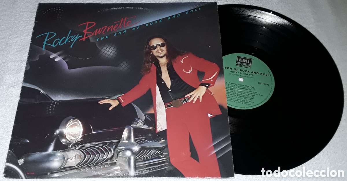 Discos de vinilo: LP - ROCKY BURNETTE - THE SON OF ROCK AND ROLL - MADE IN USA 1980
