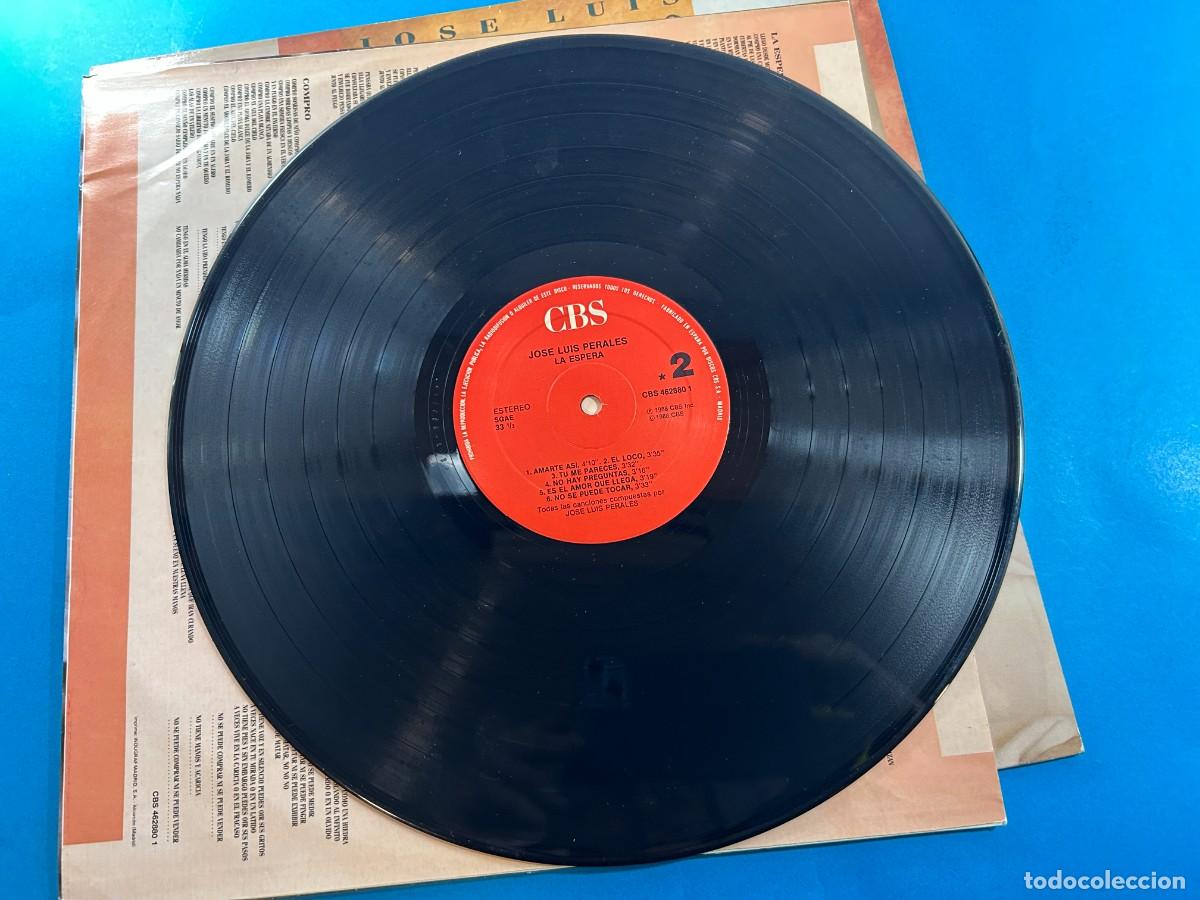 Discos de vinilo: JOSE LUIS PERALES - LA ESPERA - LP 1988 SPAIN - Foto 4