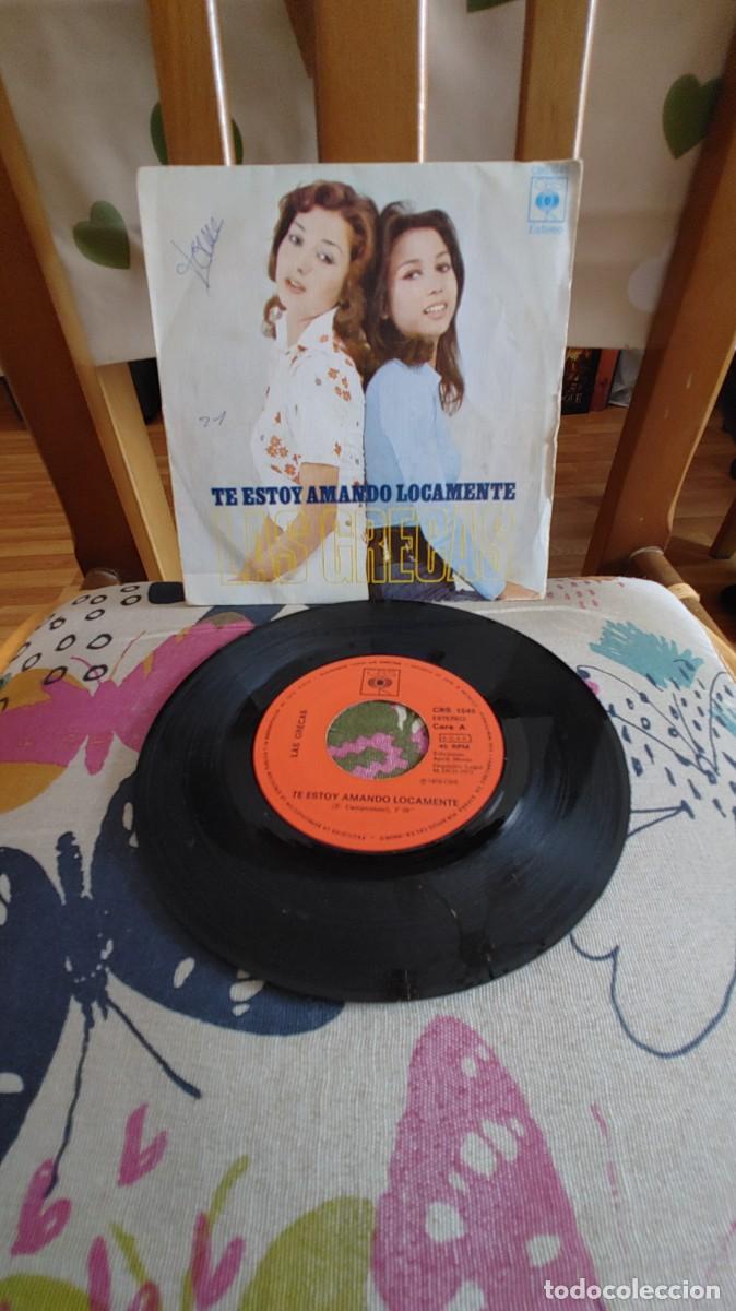 Discos de vinilo: LAS GRECAS-SINGLE TE ESTOY AMANDO LOCAMENTE