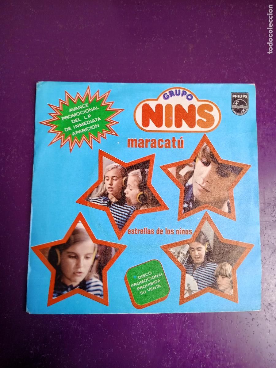 Discos de vinilo: GRUPO NINS - Sg PHILIPS 1981 - MARACATU / ESTRELLAS DE LOS NI&Ntilde;OS - TVE - PARCHIS -