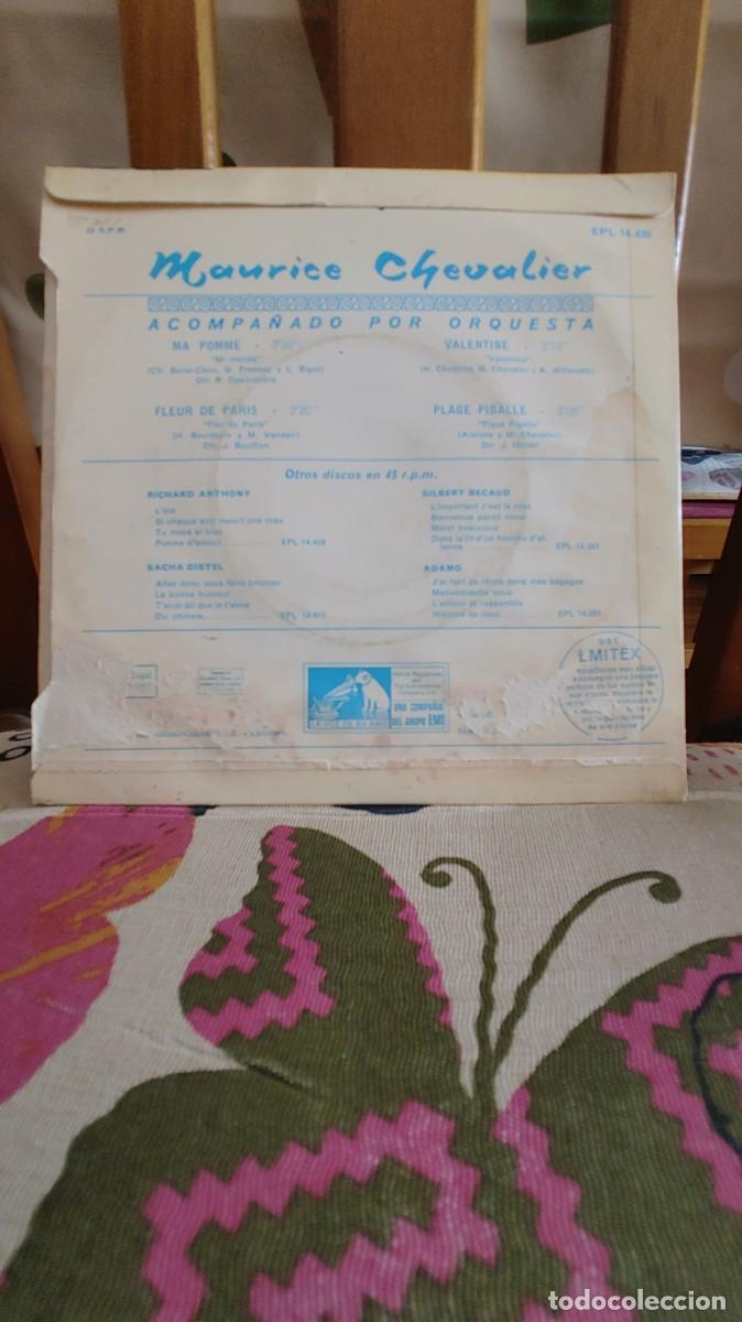 Discos de vinilo: MAURICE CHEVAIER-EP MA POMME +3 - Foto 2