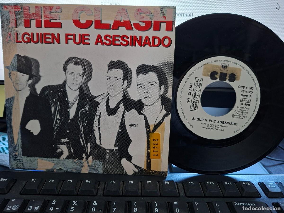 Discos de vinilo: THE CLASH - ALGUIEN FUE ASESINADO - SINGLE ESPA&Ntilde;OL DE VINILO PROMOCIONAL - C- 36