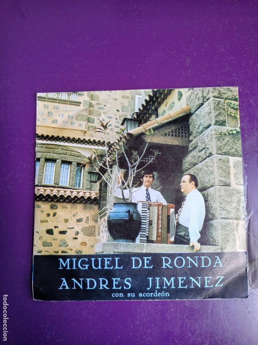 Discos de vinilo: MIGUEL DE RONDA Y ANDRES JIMENEZ + ACORDEON - BRIGADA PARACAIDISTA / ARMA ARTILLERIA - Sg