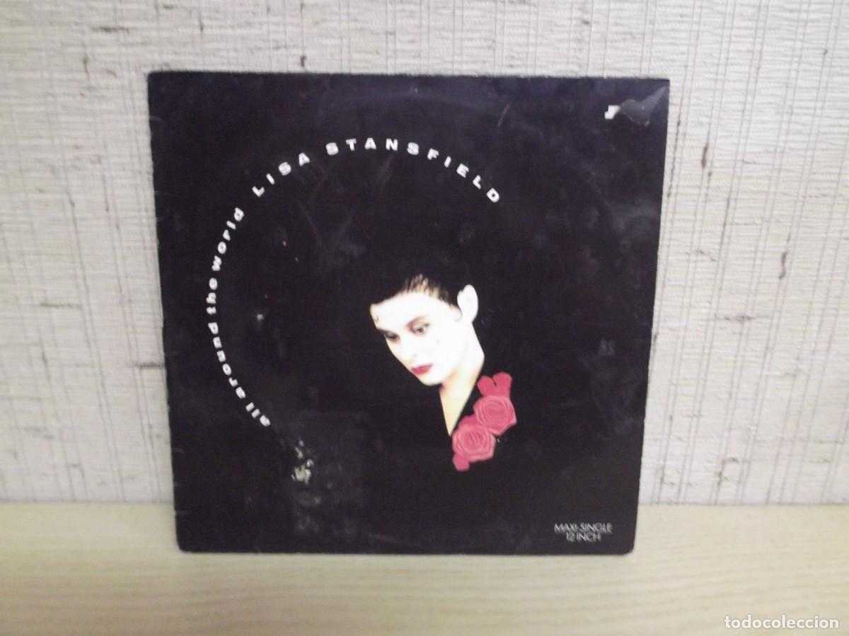 Disques de vinyle: Lisa Stansfield - All around the world, Wake up baby - Maxi single original Arista 1989
