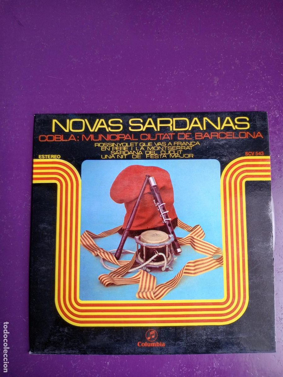 Discos de vinilo: Cobla Municipal Ciutat De Barcelona &lrm;&ndash; Novas Sardanas - EP COLUMBIA 1974 FOLK - NARCIS PAULIS