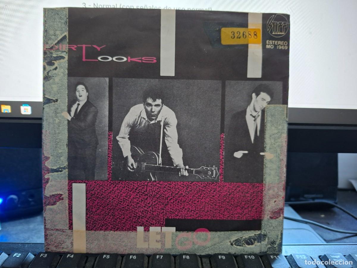 Discos de vinilo: DIRTY LOOKS - LET GO - SINGLE ESPA&Ntilde;OL DE VINILO POWER POP - C- 36