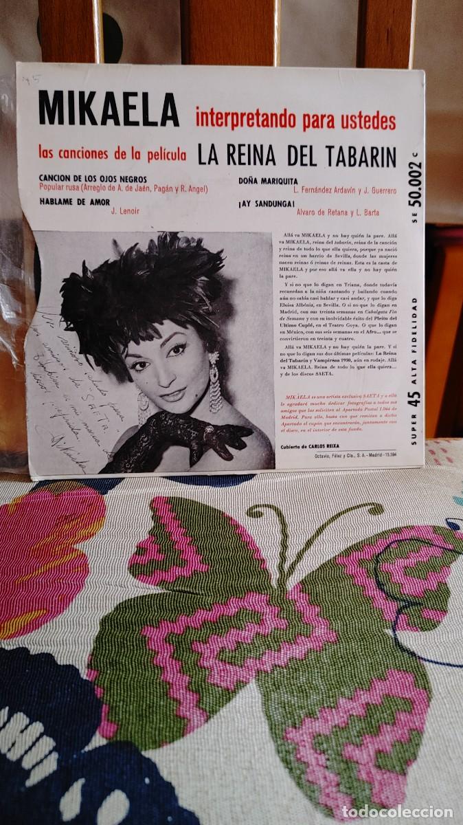 Discos de vinilo: MIKAELA-EP LA REINA DEL TABARIN-NUEVO - Foto 2