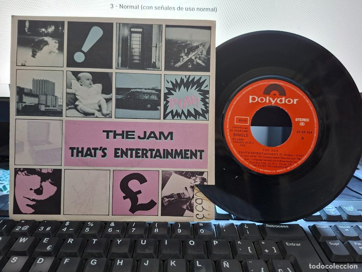 Discos de vinilo: THE JAM - THAT'S ENTERTAINMENT - SINGLE ESPA&Ntilde;OL DE VINILO - C- 36
