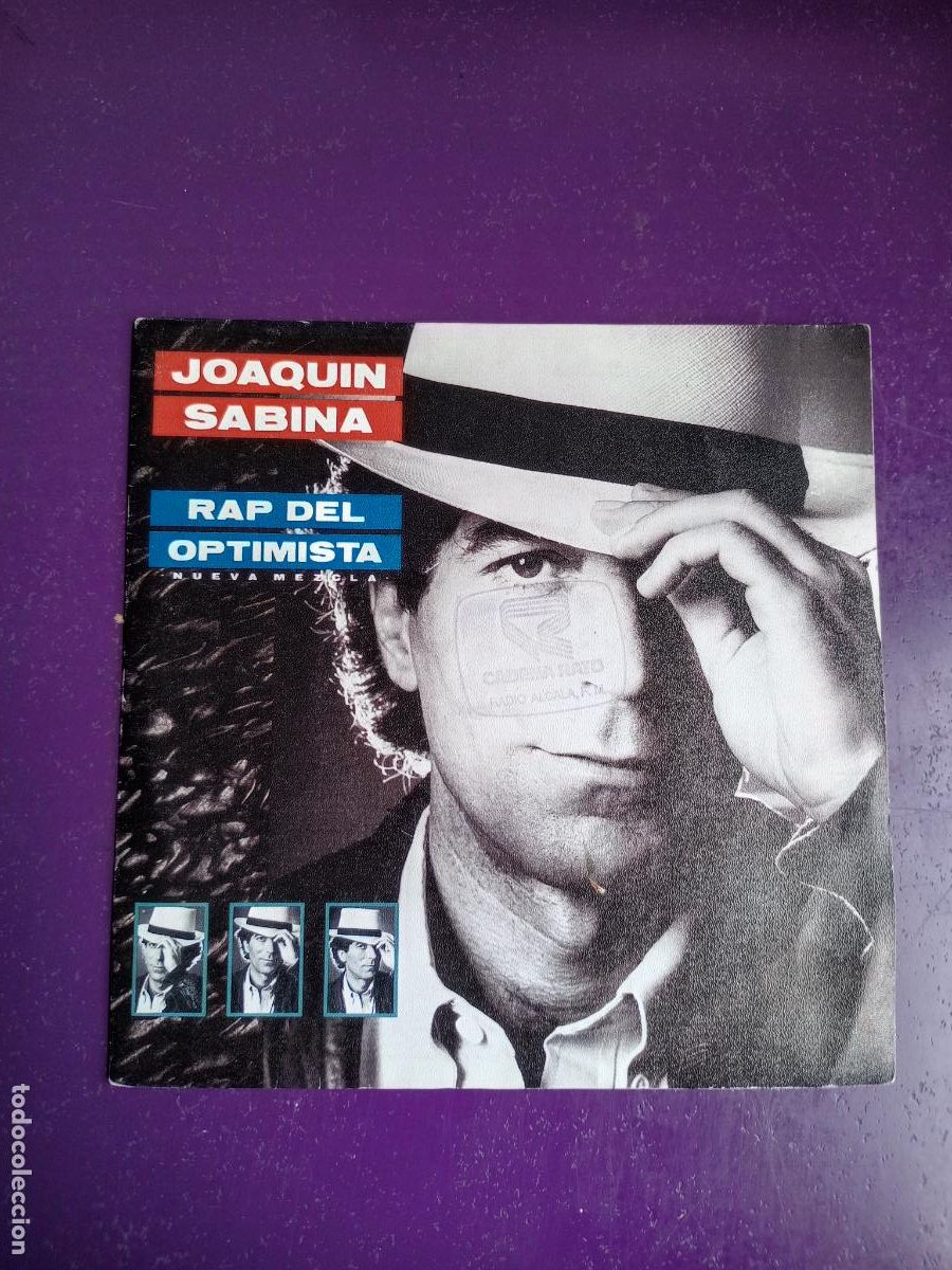 Discos de vinilo: Joaquin Sabina &ndash; Rap Del Optimista - SG ariola 1989 - - SIN USO