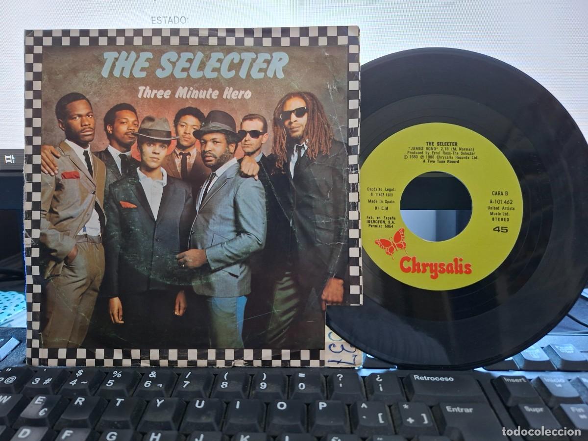 Vinyl-Schallplatten: THE SELECTER - THREE MINUTE HERO / JAMES BOND - SINGLE ESPA&Ntilde;OL DE VINILO - SKA - C- 37