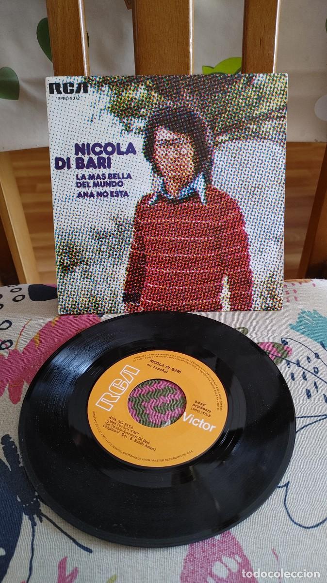 Discos de vinilo: NICOLA DI BARI-SINGLE LA MAS BELLA DEL MUNDO