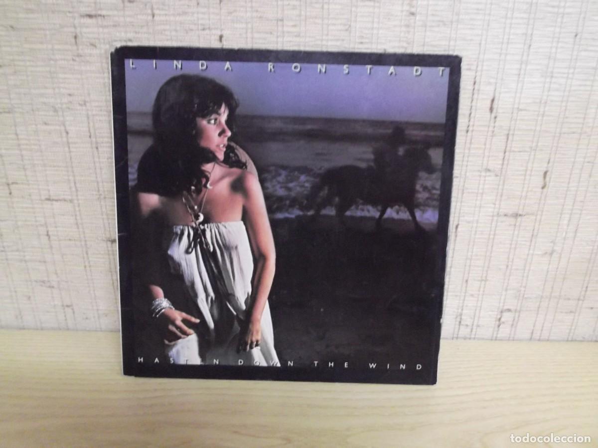 Vinyl-Schallplatten: Linda Ronstadt Hasten Down The wind portada doble,encarte con letras.LP Hispavox 1976