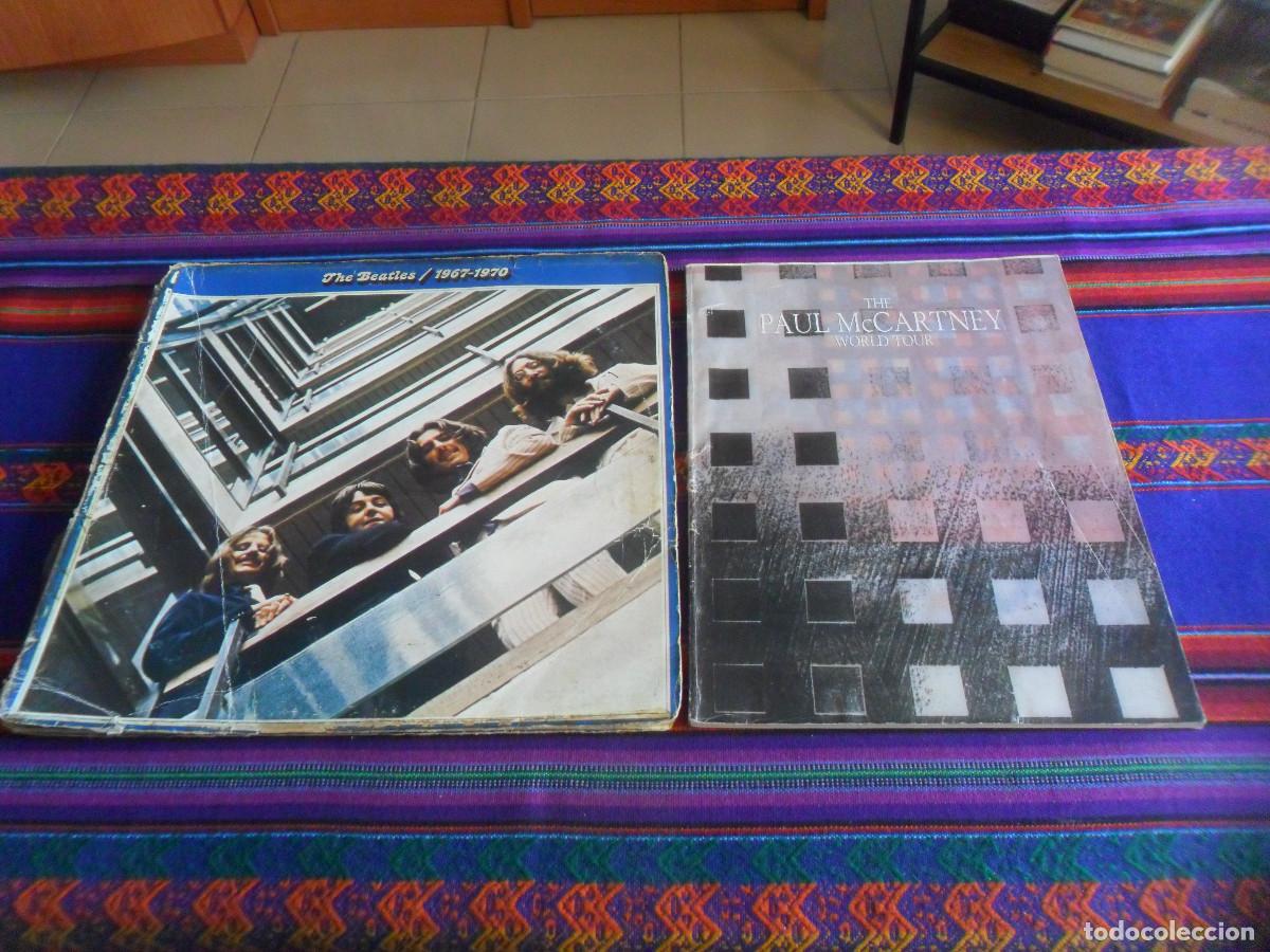 Discos de vinilo: THE BEATLES 1967-1970 EMI ODEON 1973 Y THE PAUL McCARTNEY WORLD TOUR 1989. PROGRAMA OFICIAL 100 PGNS