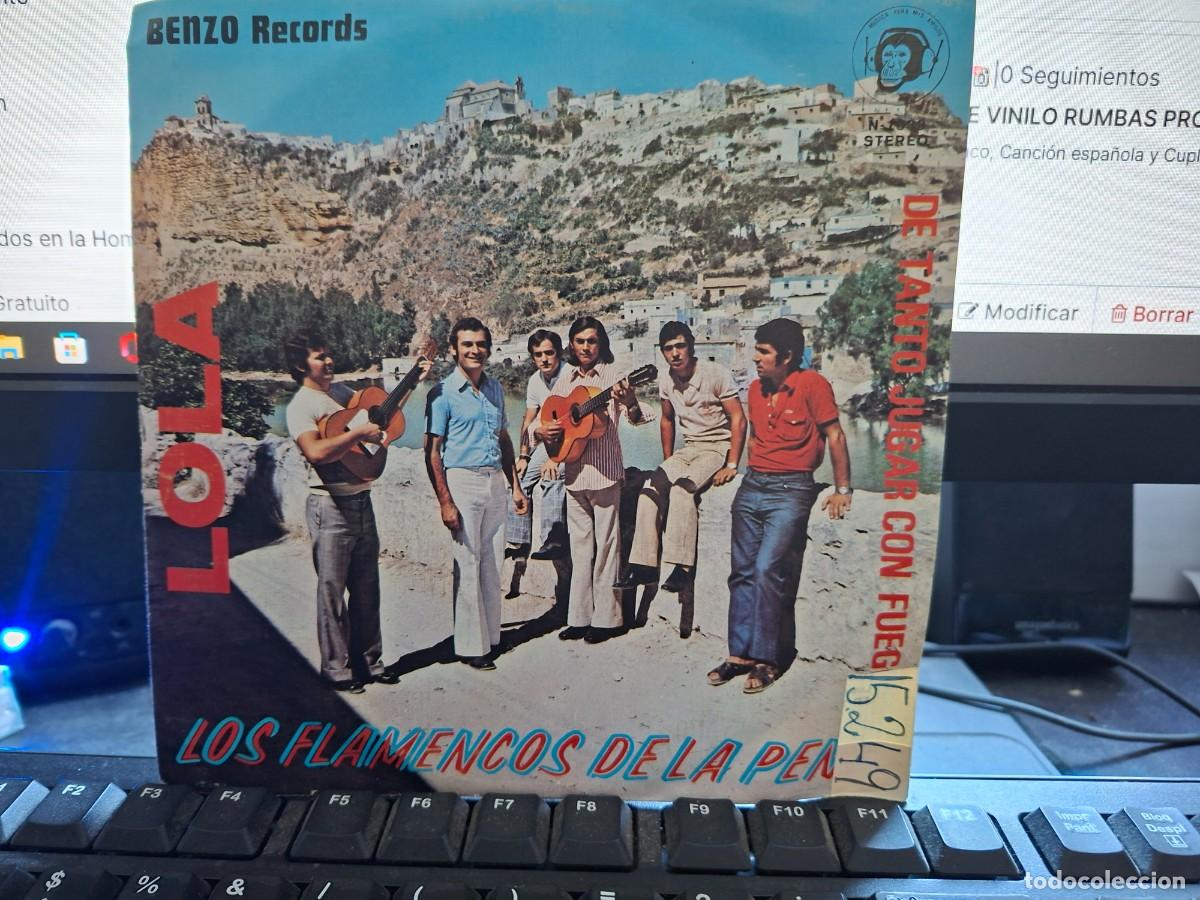 Discos de vinilo: LOS FLAMENCOS DE LA PE&Ntilde;A - LOLA - SINGLE DE VINILO RUMBAS - C- 37