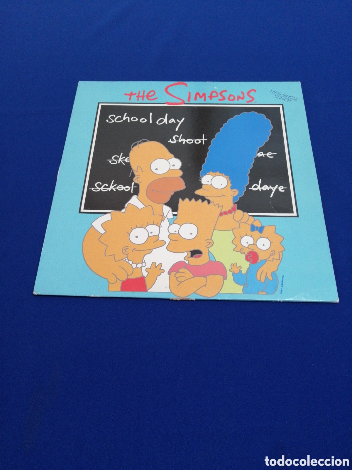 Discos de vinilo: THE SIMPSONS - MAXI SINGLE 12 ICH - 1991 THE DAVID GEFFEN COMPANY - 45 R. P. M.