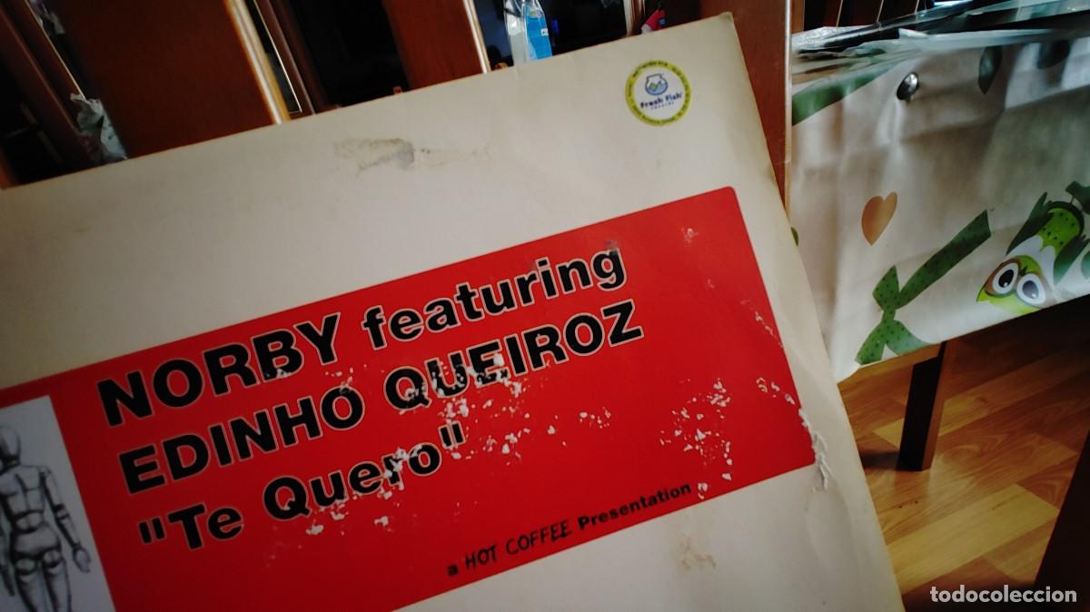 Discos de vinilo: NORBY FEATURING EDINHO QUEIROZ-MAXI TE QUERO - Foto 2