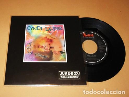 Discos de vinilo: CYNDI LAUPER - TRUE COLORS - SINGLE - 1986 - JUKE-BOX