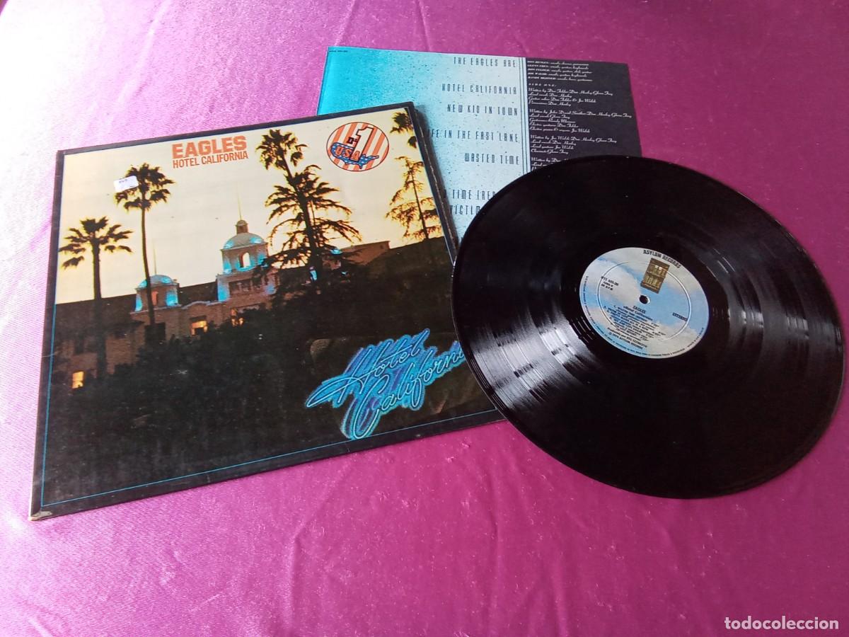 Discos de vinilo: EAGLES HOTEL CALIFORNIA 1976 CON ENCARTE LP L32 4 2