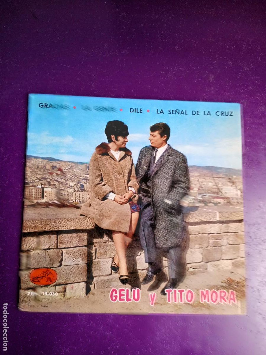 Discos de vinilo: Gelu Y Tito Mora &lrm;&ndash; Gracias / La Gente +2 EP EMI 1964 - POP 60'S GUIJARRO ALGUERO - SIN APENAS USO