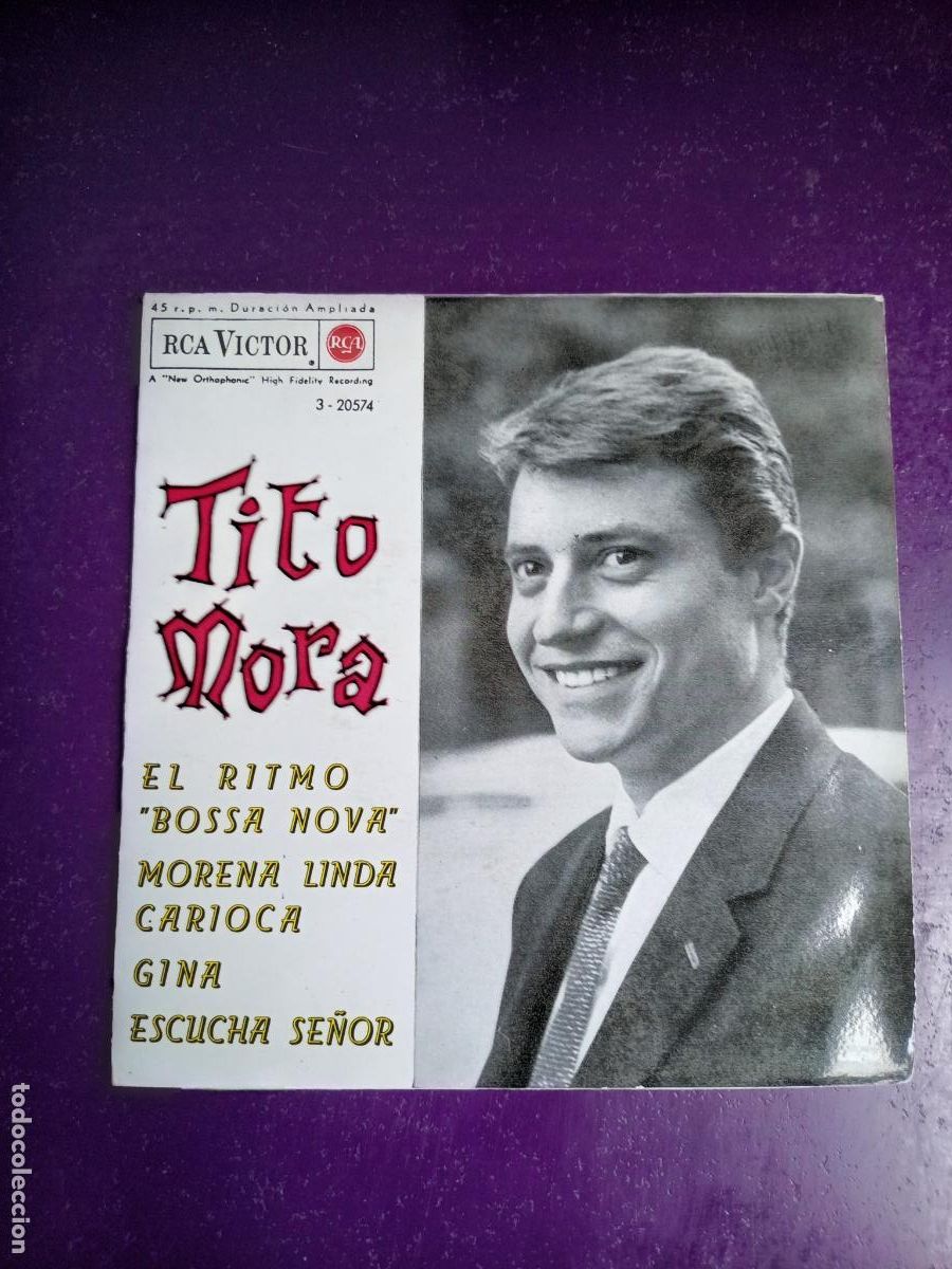 Discos de vinilo: Tito Mora &ndash; El Ritmo Bossa Nova +3 - EP RCA 1963 - POP 60'S - SIN APENAS USO