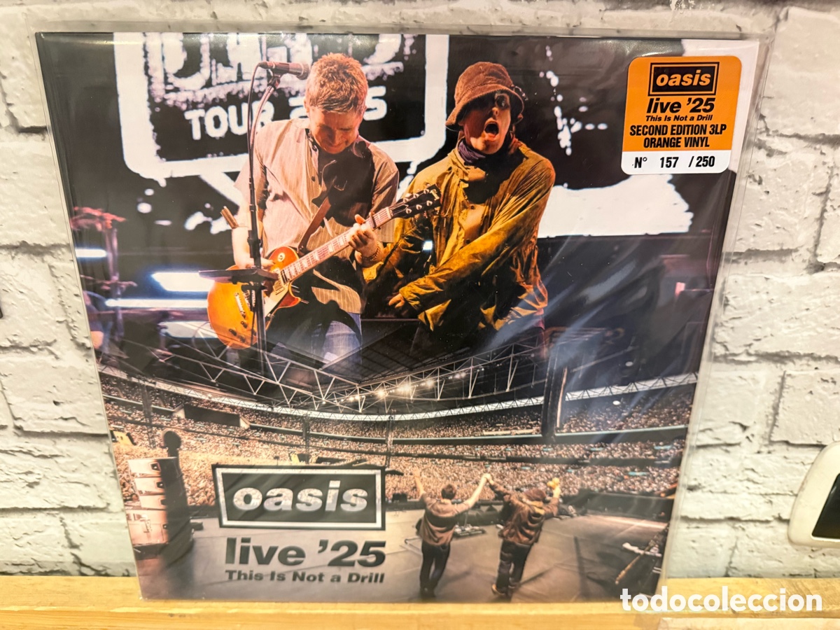 Discos de vinilo: Oasis &ndash; Live &lsquo;25 &ldquo;This Is Not a Drill&rdquo; 3 vinilos color naranja edicion limitada.