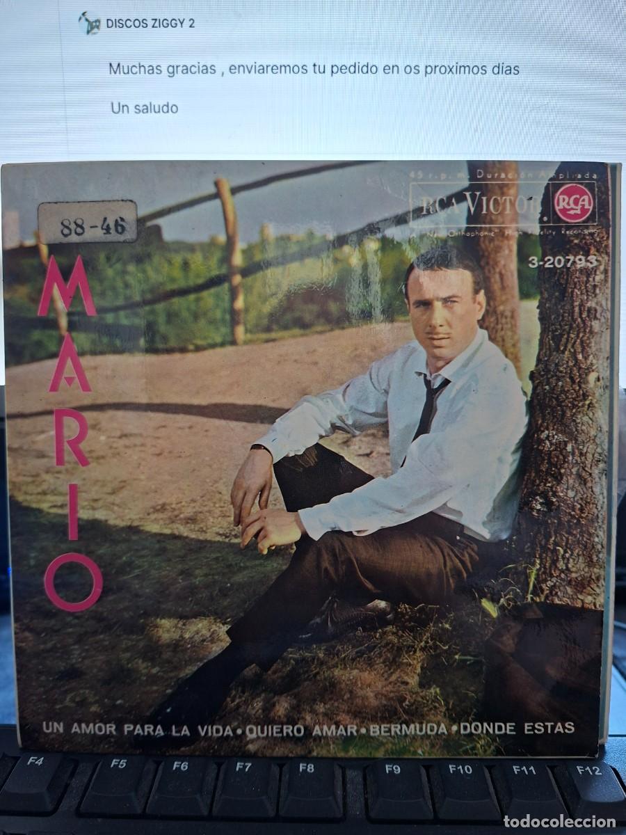 Discos de vinilo: MARIO - UN AMOR PARA LA VIDA - EP DE VINILO