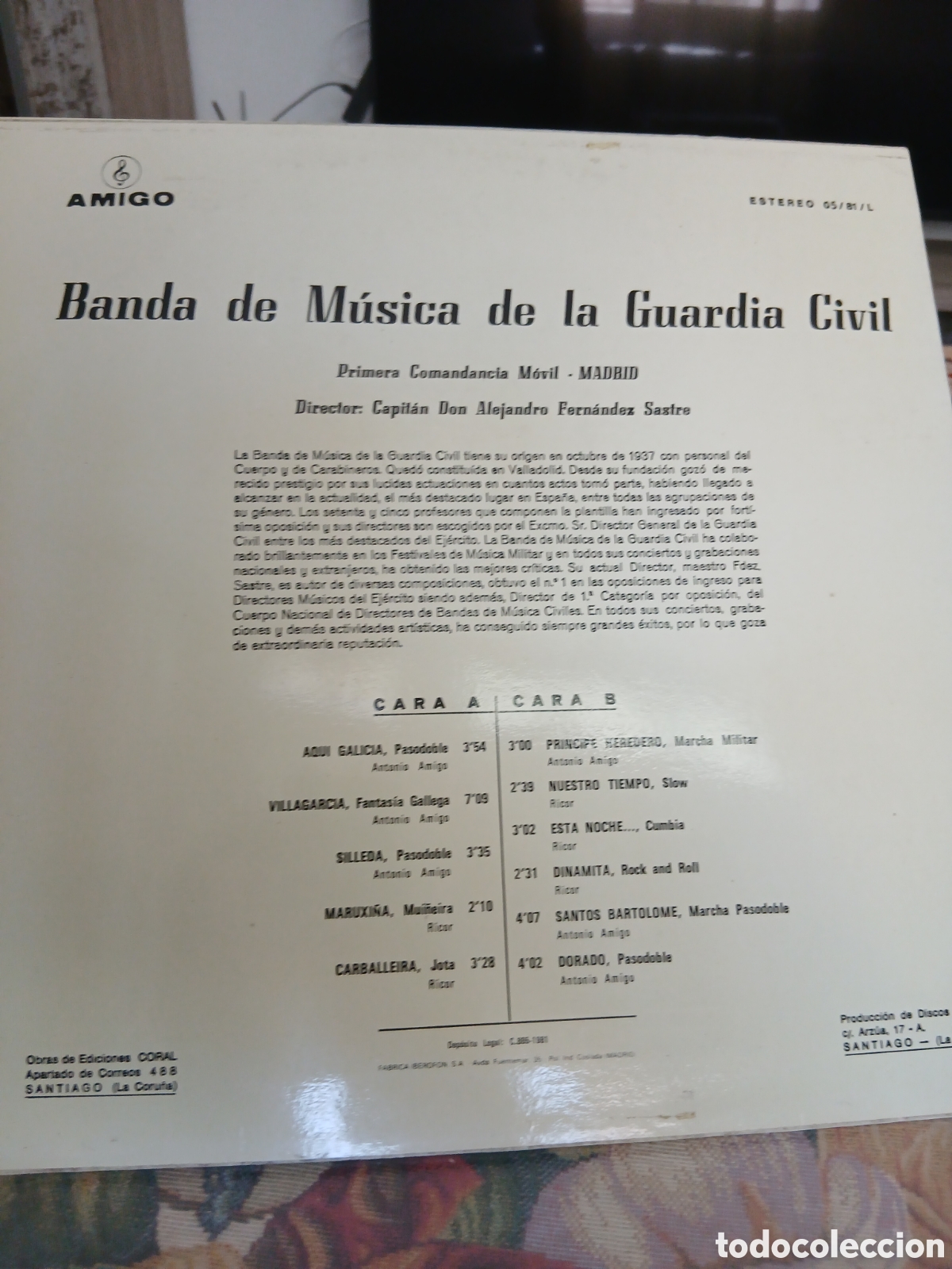 Discos de vinilo: Disco lp Vinilo Guardia civil - Foto 2