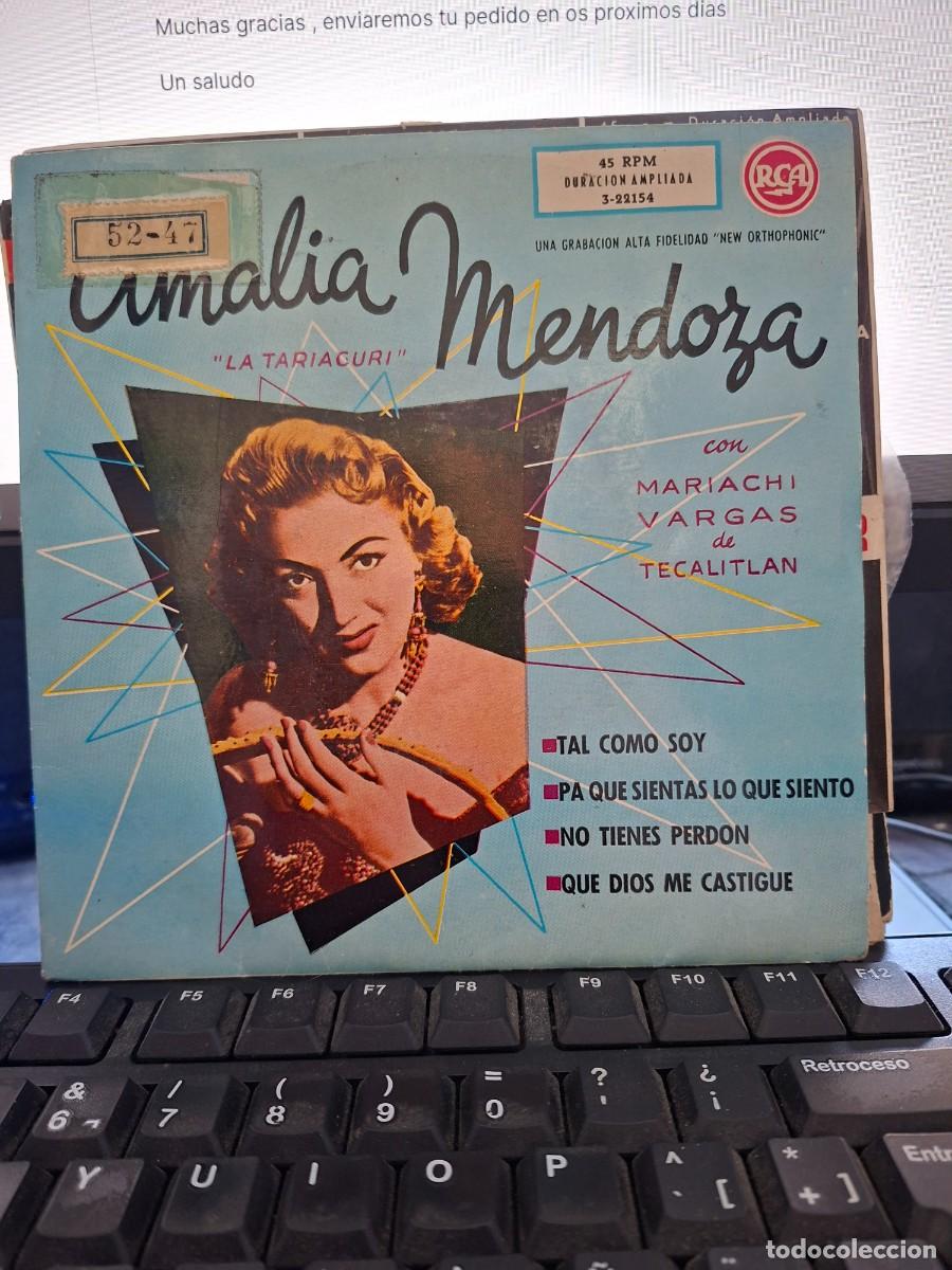 Discos de vinilo: AMALIA MENDOZA - TAL COMO SOY - EP DE VINILO