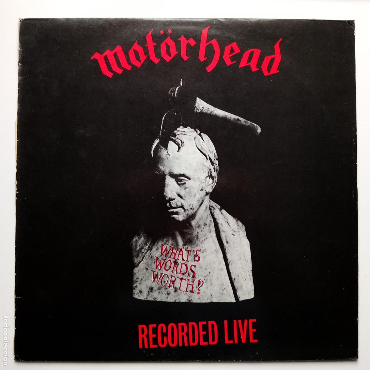 Discos de vinilo: Mot&ouml;rhead-What's Words Worth? Recorded Live (LP PDI 1983) Black Sabbath, Ramones, AC/DC...