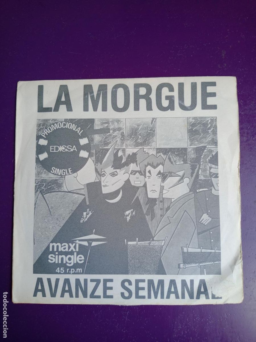 Discos de vinilo: La Morgue &ndash; Avanze Semanal / Cleptomania - Sg EDIGSA 1982 - NUEVA OLA MOVIDA POP BARCELONA