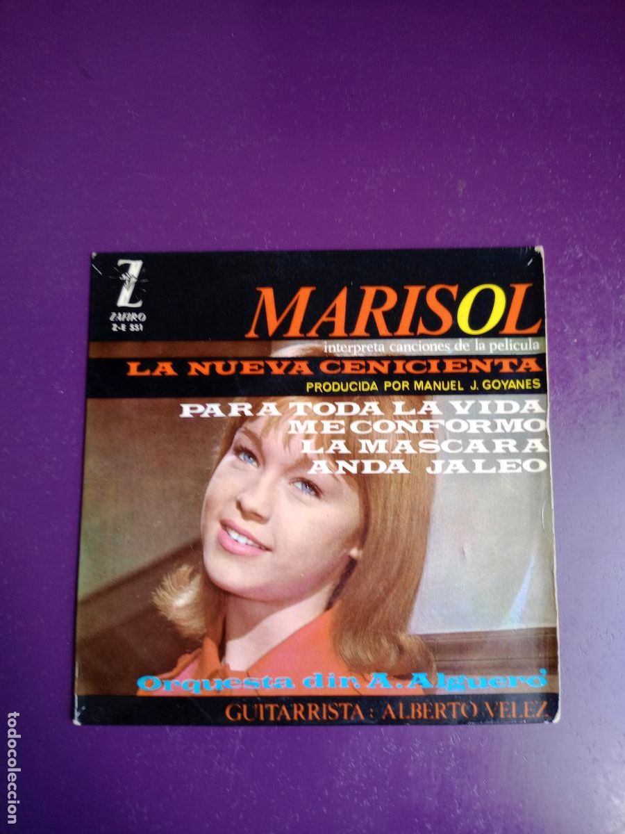 Discos de vinilo: Marisol &ndash; Canciones De La Pel&iacute;cula LA NUEVA CENICIENTA - ME CONFORMO /ANDA JALEO +2 - EP ZAFIRO 1964