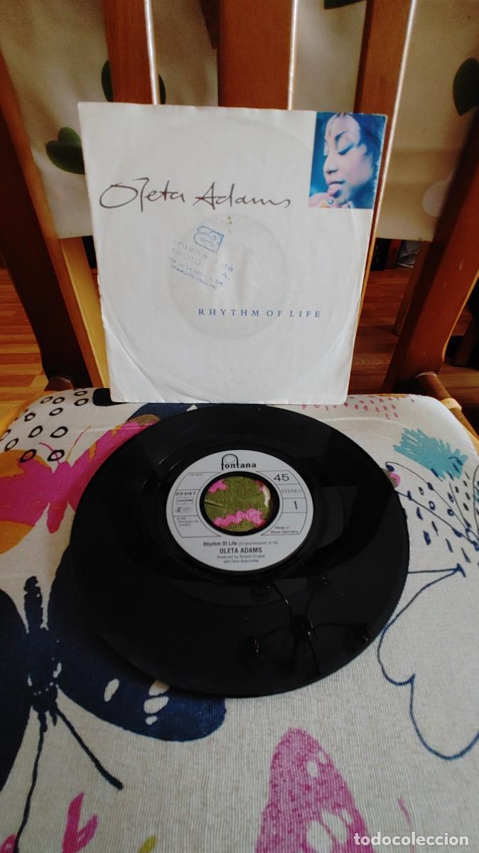 Discos de vinilo: OLETA ADAMS-SINGLE RHYTHM OF LIFE
