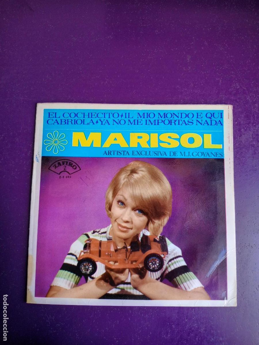 Discos de vinilo: Marisol &ndash; CABRIOLA / EL COCHECITO +2 - EP ZAFIRO 1965